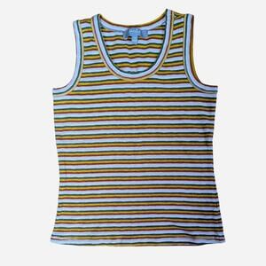 Y2K-Inspired Marled Essentials Retro Stripe Ribbed Tank Top Small
